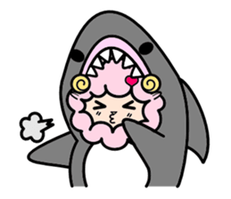 Costume Shy sheep* sticker #2909710