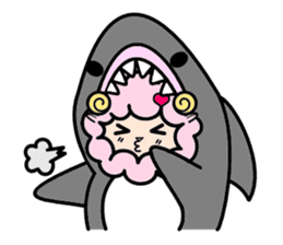 Costume Shy sheep* sticker #2909710