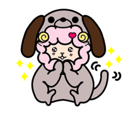 Costume Shy sheep* sticker #2909711