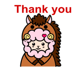 Costume Shy sheep* sticker #2909716