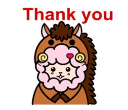 Costume Shy sheep* sticker #2909716