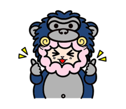 Costume Shy sheep* sticker #2909723
