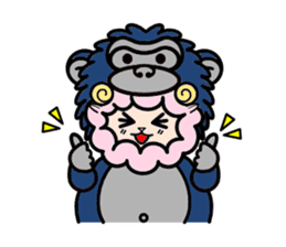 Costume Shy sheep* sticker #2909723