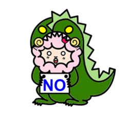 Costume Shy sheep* sticker #2909730