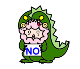 Costume Shy sheep* sticker #2909730