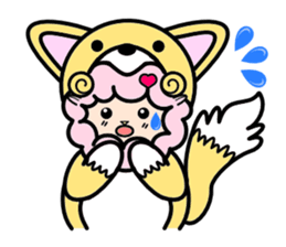 Costume Shy sheep* sticker #2909733