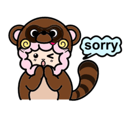 Costume Shy sheep* sticker #2909734