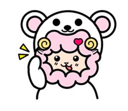 Costume Shy sheep* sticker #2909741