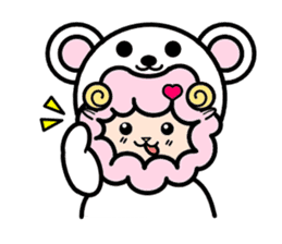 Costume Shy sheep* sticker #2909741