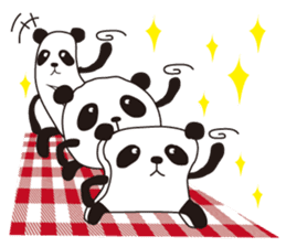 Panda of the bread sticker #2910031