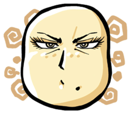 She is a potato. sticker #2910351