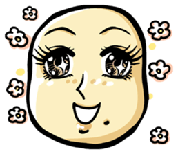 She is a potato. sticker #2910355