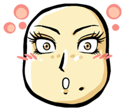 She is a potato. sticker #2910357
