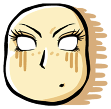 She is a potato. sticker #2910360