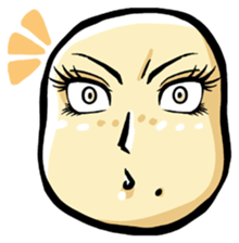 She is a potato. sticker #2910367