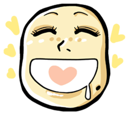 She is a potato. sticker #2910370