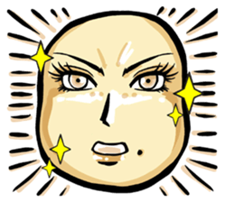 She is a potato. sticker #2910375