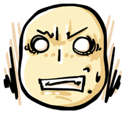 She is a potato. sticker #2910380