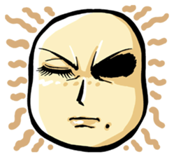 She is a potato. sticker #2910381