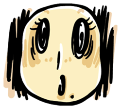 She is a potato. sticker #2910382