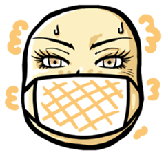 She is a potato. sticker #2910384
