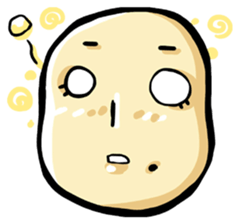 She is a potato. sticker #2910385