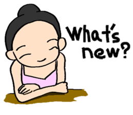 the Nonbiri ballerina English sticker #2911012