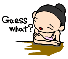 the Nonbiri ballerina English sticker #2911013