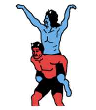 The power of ogre. sticker #2911295