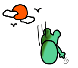 Graduates and sometimes tadpole to frog sticker #2911410