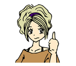 Recent girl sticker #2911909