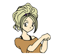 Recent girl sticker #2911911