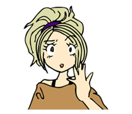 Recent girl sticker #2911919