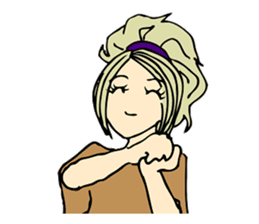 Recent girl sticker #2911921