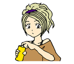 Recent girl sticker #2911924