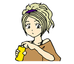 Recent girl sticker #2911924