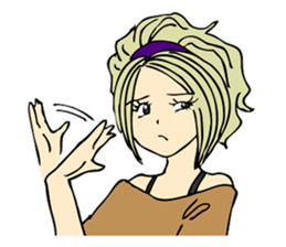 Recent girl sticker #2911925