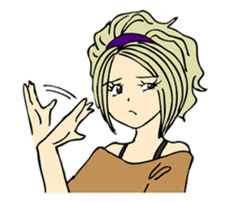 Recent girl sticker #2911925