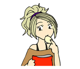 Recent girl sticker #2911926