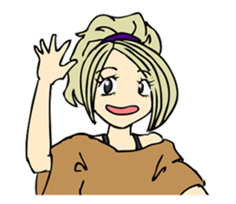 Recent girl sticker #2911928