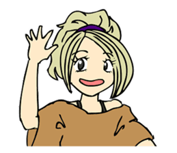 Recent girl sticker #2911928