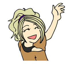 Recent girl sticker #2911934