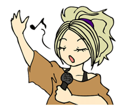 Recent girl sticker #2911936