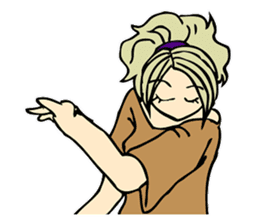 Recent girl sticker #2911942