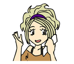 Recent girl sticker #2911945