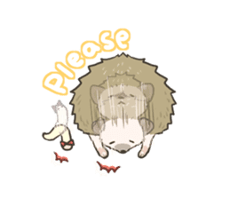 OHAGI the hedgehog!![English version.] sticker #2912168