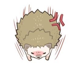 OHAGI the hedgehog!![English version.] sticker #2912171