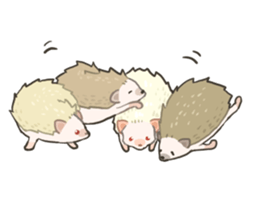 OHAGI the hedgehog!![English version.] sticker #2912186