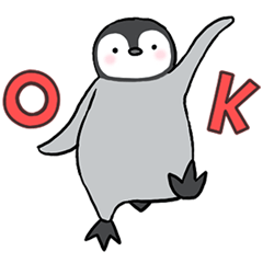 Healthy baby penguin