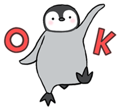 Healthy baby penguin sticker #2912191